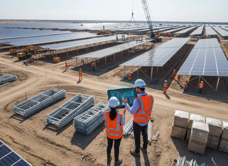 Gestion de chantiers solaires : logistique, planning et optimisation
